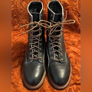 Vintage Knapp Military Lineman Steel Toe Work Boots Size 7.5D